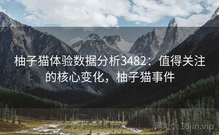 柚子猫体验数据分析3482：值得关注的核心变化，柚子猫事件