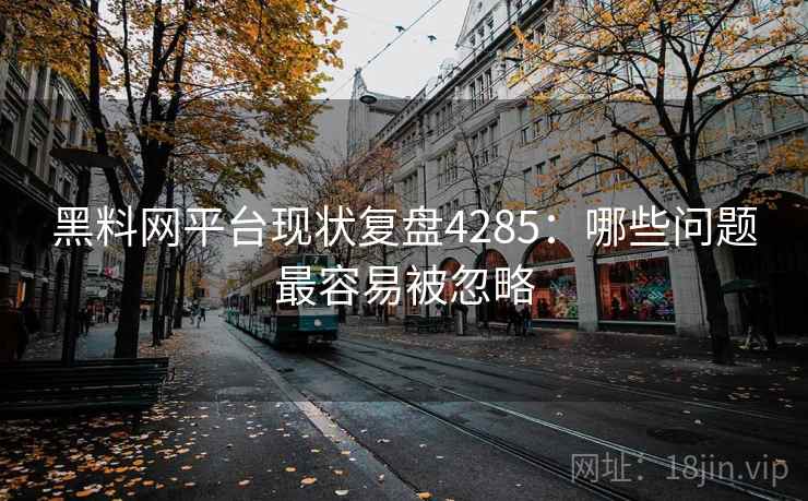 黑料网平台现状复盘4285：哪些问题最容易被忽略