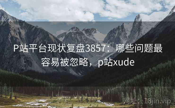 P站平台现状复盘3857:哪些问题最容易被忽略,p站xude P站平台现状复盘3857:哪些问题最容易被忽略,p站xude