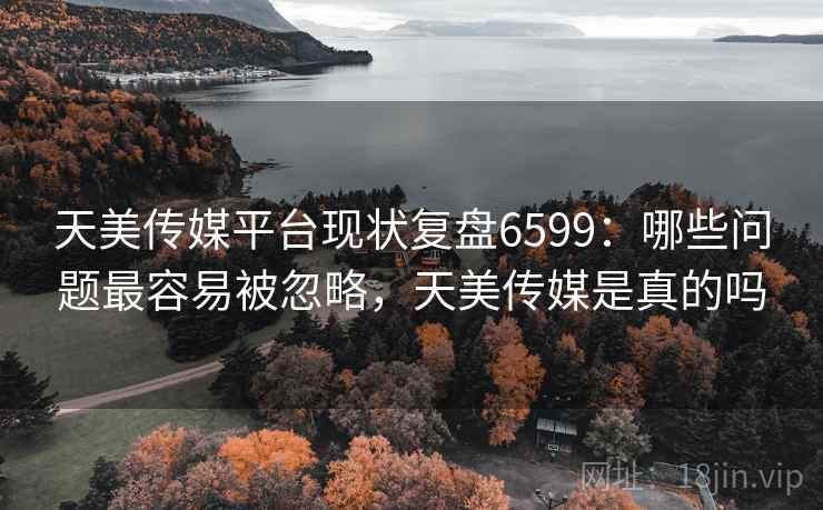 天美传媒平台现状复盘6599：哪些问题最容易被忽略，天美传媒是真的吗