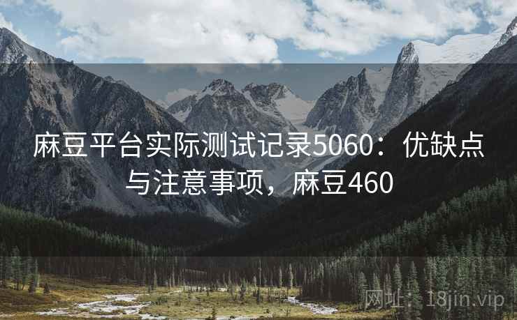 麻豆平台实际测试记录5060：优缺点与注意事项，麻豆460