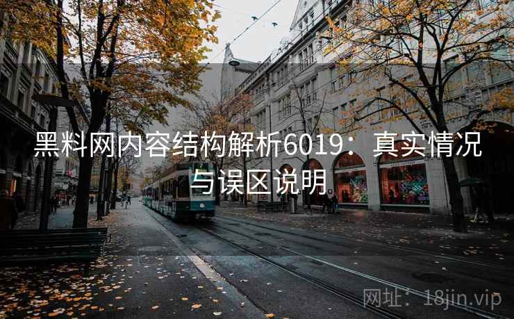 黑料网内容结构解析6019：真实情况与误区说明